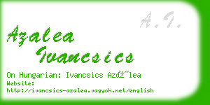 azalea ivancsics business card